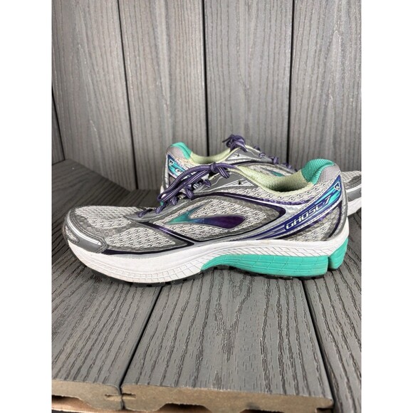 Brooks Ghost  7 Silver Womens 10.5 Medium Athletic Running Shoes - Picture 7 of 11